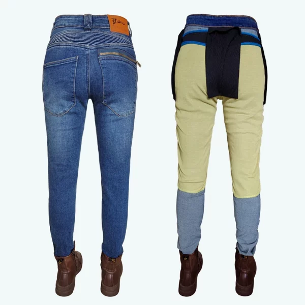 S9ccce34b25854f77affb3ead6ae4c98ey-1.webp New Kevlar Women's Motorcycle Jeans Woman Moto Pants Protective Gear Riding Touring Motorbike Trousers Black Motocross Pants XXS