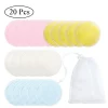 Sa2fa772bec0845249b0cc34c15d586a1f.webp 10/16/20Pcs Makeup Remover Pads Reusable Cotton Pads Make Up Facial Remover Bamboo Fiber Facial Skin Care Wipe Pads with bag