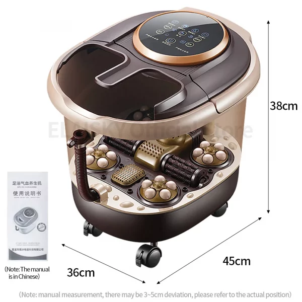 Sa3f1dd4e7f374cbca67ee3639862da02P.webp Foot Bath Artifact Footbath Household Electric Massage Heating Foot Bath Barrel with Automatic Foot Tub Foot Bath Massager