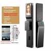 Smart Home Door WiFi NFC Digital Lock with 3D Face Recognition & Palm Vein, Works with Tuya