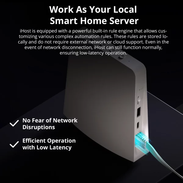 SONOFF iHost Smart Home Hub Zigbee Gateway Multi-mode Wifi LAN Wireless Remote Control Local Automation For Most of Devices