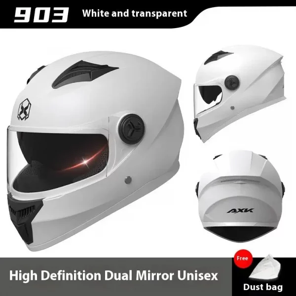 Moto Scooter Safety Helmets, One-piece Full Face Engine Design, Modular Casco Motorsiklet Equipment