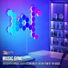 Smart LED RGB Wall Lamp Hexagonal Quantum Night Light - APP & Bluetooth Control Creative Home Decorative Lighting for Room