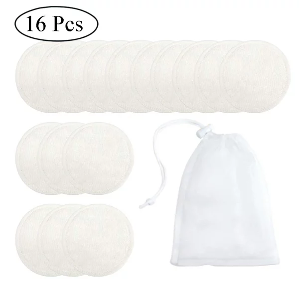 Saaf8d8c8ad85409cba566e4b471b41b5O.webp 10/16/20Pcs Makeup Remover Pads Reusable Cotton Pads Make Up Facial Remover Bamboo Fiber Facial Skin Care Wipe Pads with bag