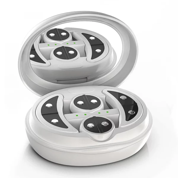 Eye Facial Massager Beauty Device Vibration 3 Levels EMS Instrument Dark Hot Circle Relieve Infrared Hot Compress Eye Firming