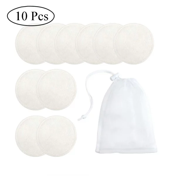 Saf14a9ece8d84e5f8b958fb56805923bm.webp 10/16/20Pcs Makeup Remover Pads Reusable Cotton Pads Make Up Facial Remover Bamboo Fiber Facial Skin Care Wipe Pads with bag