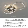 Smart Home Modern Round Design LED Ceiling Chandelier For Living Room Restaurant Bedroom Circle Rings Lighting Fixture Luminaire