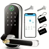 Saf6f450f0e2c4c1f9513e6805f968e940.webp Smart Fingerprint Door Lock App Remote Control Keyless WIFI Digital Touchscreen Lock NFC IP67 Waterproof with 2 IC Cards