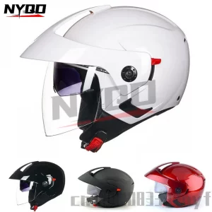 Motorcycle Helmet Open Face Dual Lens Moto Helmet Scooter Motorbike Helmet for Men Women S-XXL cascos para moto