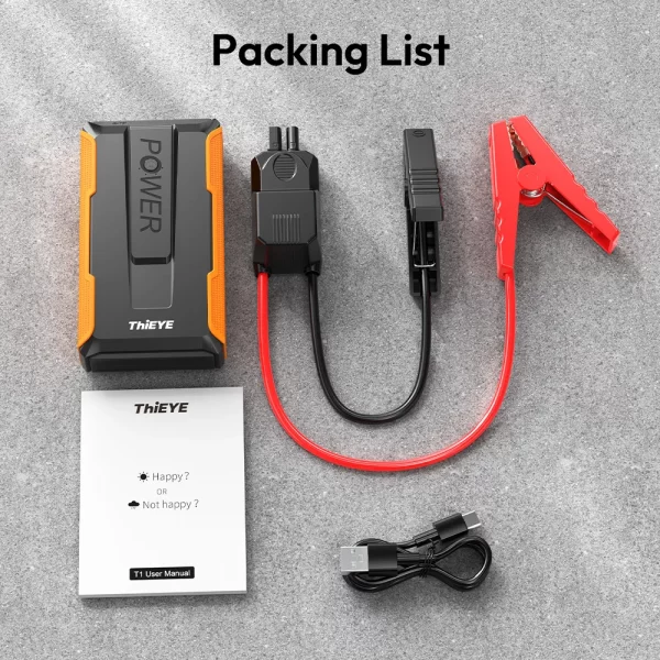 7200mAh Car Jump Starter Power Bank 1250A Portable Battery Booster Charger Starting Device 12V Car Battery Booster