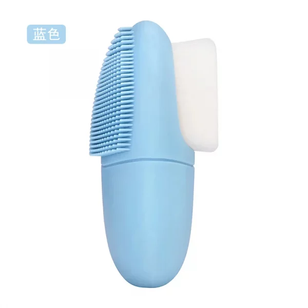 Double Sided Silicone Facial Cleansing Brush Manual Massage Facial Cleanser Brush Soft Bristles Deep Cleaning Exfoliator Tool