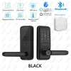 Tuya TTlock Smart Door Lock Fingerprint Door Lock Password Fingerprint IC Card Key APP Remote Unlock Eletronico Digital 도어락