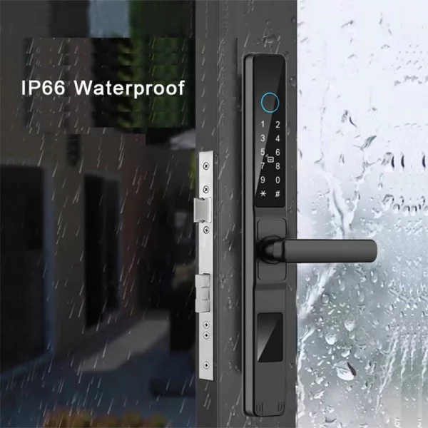 Sb5e29daf83a34ee3a64b9c2fe7cf0c61x.webp Smart Door Lock Waterproof Aluminum Electronic Sliding Door Lock Tuya Fingerprint Biometric Password NFC Card Remote APP Control