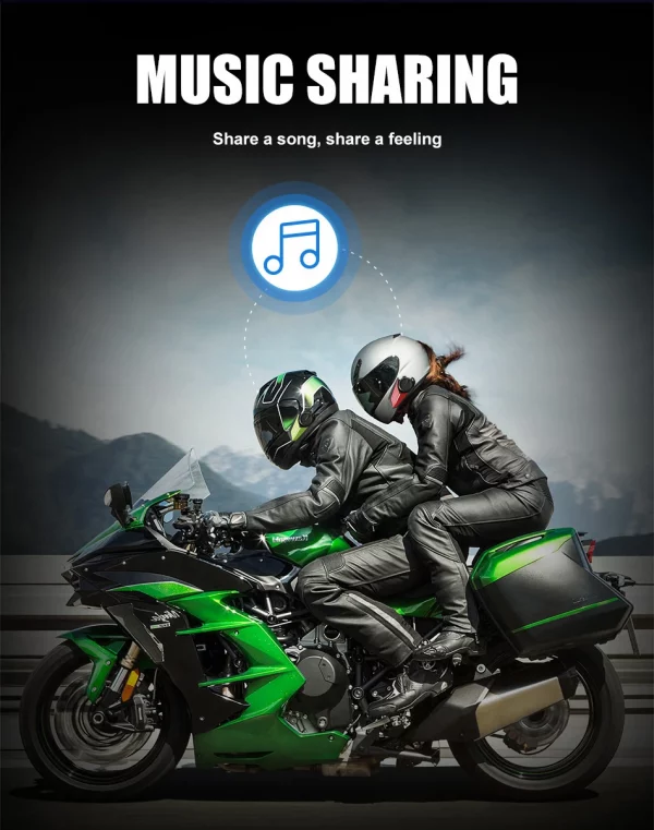 Sb700e9f5711a49e5823e2fc87d8ce3850.webp Mornystar S8 Intercom Bluetooth For Motorcycle Helmet Headset FM Music Sharing Helmet Communicator Up to 6 Rider