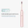 Sonic Electric Toothbrush 3 Brush Heads for Adults IPX7 Waterproof DuPont Brush Head USB Rechargeable High Frequency Cleaning