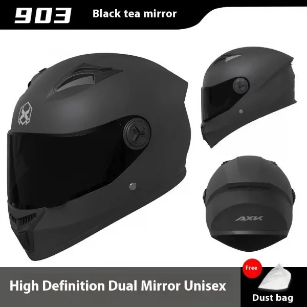 Moto Scooter Safety Helmets, One-piece Full Face Engine Design, Modular Casco Motorsiklet Equipment