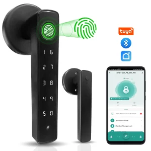 Smart Lock For Main Door Tuya Smart Home Fingerprint Electronic Door Lock APP Remote Unlocking Residential Automation With Alexa