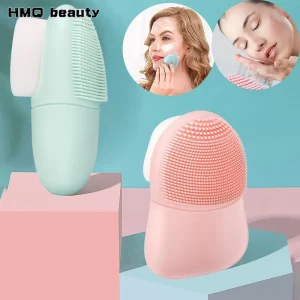 Double Sided Silicone Facial Cleansing Brush Manual Massage Facial Cleanser Brush Soft Bristles Deep Cleaning Exfoliator Tool