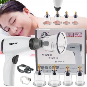 Electric Vacuum Cupping Massage Set Vaccum Massager Cupping Therapy Set Anti Cellulite Suction Cups Massage Physiotherapy Jars