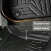 Rubber Car Floor Mats For Ford BRONCO SPORT 2021    3D carpet TPE Waterproof Carpet Antislip Car Mat