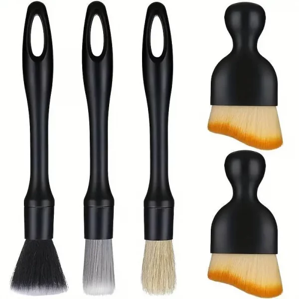 Car Cleaning Brushes Kit Automotive Interior Detailing Dust Brush Vehicle Microfiber Sweeping Brush Car Wheel Hole Wash Tools