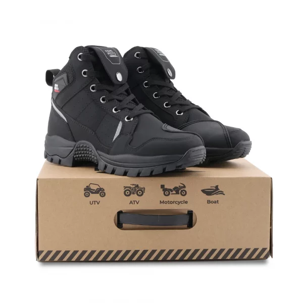 Sc812074dc4f948559817363fb1f2f328X.webp Waterproof Shoes Men for Motorcycle Riding Soft Comfortable Lining Breathable Ankle Protection Anti-Slip Camping Outdoor Boots