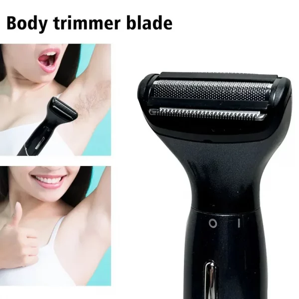 Sc9a10710ecee41f0a6c46d27105eb61dN.webp 6-in-1 Electric Shaver Bikini Trimmer Body Trimmer for Facial Underarm Leg Hair Removal Grooming Tool