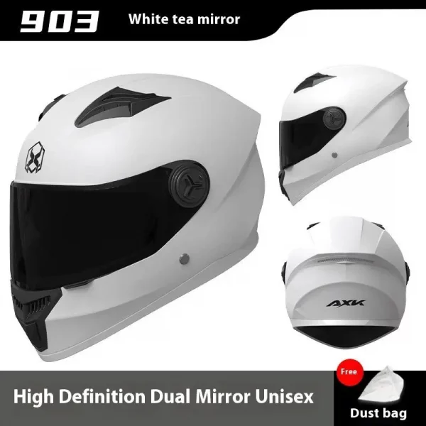 Moto Scooter Safety Helmets, One-piece Full Face Engine Design, Modular Casco Motorsiklet Equipment