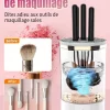 Makeup Brush Cleaner Machine USB Powered Electric Make-Up Brush Cleaner Dryer Dust-Proof for All Size Beauty Makeup Brushes Set