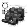 Universal Car Seat Covers With Steering Wheel Cover Shoulder Protection Set Car Accessories Interior Fit For Most Car Suv Truck