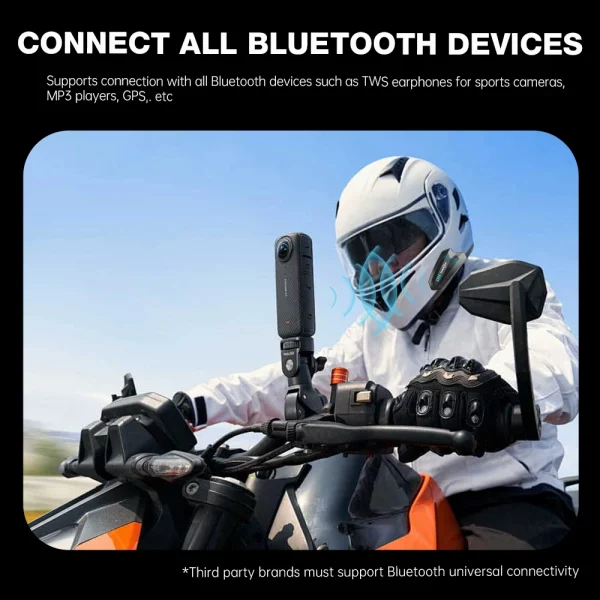 Group Motorcycle Intercom Helmet Headset Bluetooth 6 Riders Moto Intercomunicador Music Share Helmets for Motorcycles