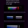 Smart LED Light Bars Colorful Sound Activated Rhythm Light Usb Rechargeable For Room Decoration Car Computer Desktop