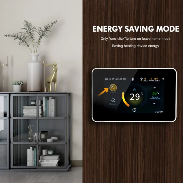WiFi Smart Thermostat Programmable Thermostat 5+2/ 6+1/ 7 Days Schedule APP Remote Control Voice Control ℃/℉ PM2.5 Humidity
