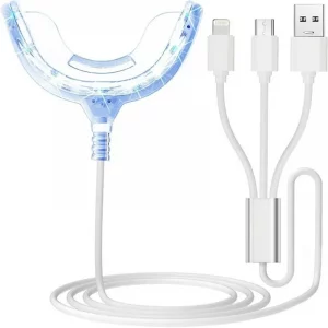 Tooth Whitening Accelerator Lamp Oral Care Tray Portable Whitening Enhancement Lamp Gel Cold Light Tooth Yellowing Removal