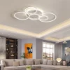 Smart Home Modern Round Design LED Ceiling Chandelier For Living Room Restaurant Bedroom Circle Rings Lighting Fixture Luminaire