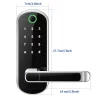 Sdd410d249bfb4a8aba03ae34dcc49798n.webp Smart Fingerprint Door Lock App Remote Control Keyless WIFI Digital Touchscreen Lock NFC IP67 Waterproof with 2 IC Cards