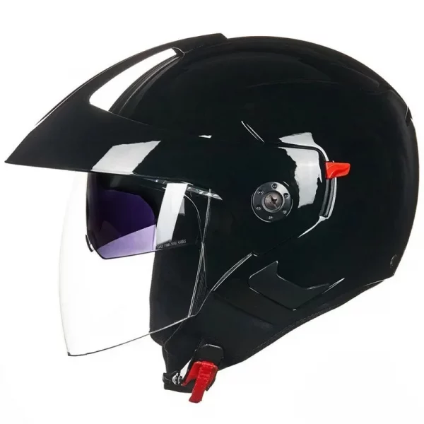 Motorcycle Helmet Open Face Dual Lens Moto Helmet Scooter Motorbike Helmet for Men Women S-XXL cascos para moto