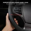 Anti-Slip Silicone Steering Wheel Cover - Universal Fit, Soft & Odorless Fits 14''/15''/16'' Wheels, Durable & All-Season