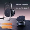 Adjustable Vacuum Magnetic Suction Cup Phone Holder, Suitable for Car/Gym/Mirror/Smooth Surfaces Hands-Free Stand, Compatible