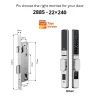 Se1a268d675c0449eb89915d04962fd1bU.webp Smart Door Lock Waterproof Aluminum Electronic Sliding Door Lock Tuya Fingerprint Biometric Password NFC Card Remote APP Control