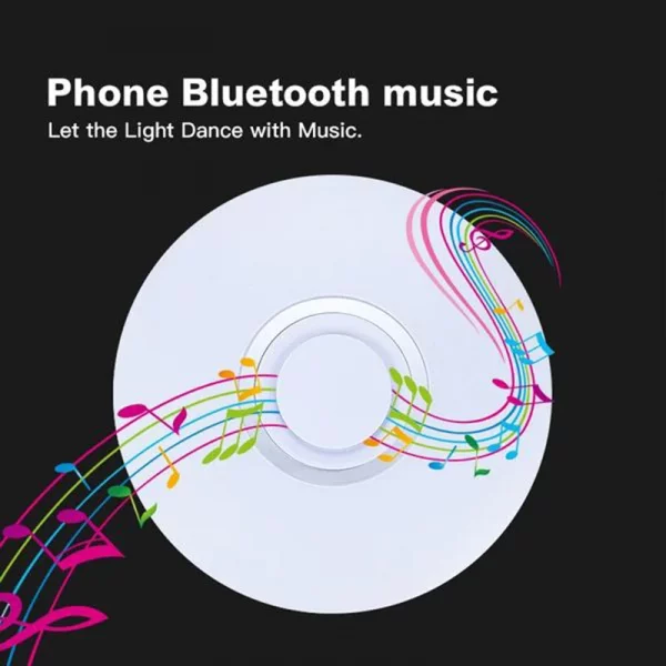 Se252cc3a742443f89987987890bfffdbF-1.webp RGB Smart Home LED Ceiling Light With Speakers For Music APP Remote Control Bluetooth Interior Decoration Bedroom Party