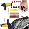 Car Tire Repair Tool Tire Repair Kit Studding Tool Set Auto Bike Tubeless Tire Tyre Puncture Plug Garage Tools with Rubber Strip