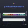 Smart LED Light Bars Colorful Sound Activated Rhythm Light Usb Rechargeable For Room Decoration Car Computer Desktop
