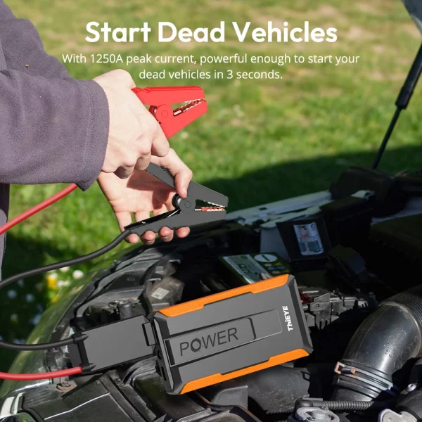 7200mAh Car Jump Starter Power Bank 1250A Portable Battery Booster Charger Starting Device 12V Car Battery Booster