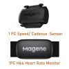 Magene S3+ Speed Cadence Sensor ANT Bluetooth Computer Speedmeter Dual Sensor Bike Accessories Compatible with WahooOnelap Zwift