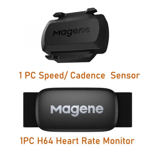 Magene S3+ Speed Cadence Sensor ANT Bluetooth Computer Speedmeter Dual Sensor Bike Accessories Compatible with WahooOnelap Zwift