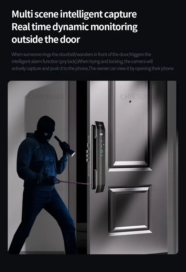 Se8622e08a6ad4902ae980e78f1405aaf8.webp Smart lock 3D face recognition fingerprint waterproof smart door wifi remote photo capture unlocking with App key NFC RFID Card