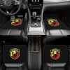 Custom Abarth C Cool Car Floor Mats of 4 Pieces Auto Front and Rear Foot Mats Universal Carpets with Non Slip Rubber Backing