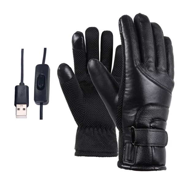USB Electric Heated Gloves Outdoor Thermal gloves Hand warmer Winter Ski Gloves Motorcycle heated gloves Waterproof Touch Screen