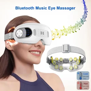 3D Electric Eye Massager Acupoint Vibration Eye Care Massage instrument Bluetooth Music Hot&Cold Mist Eye Massager Sleep Mask